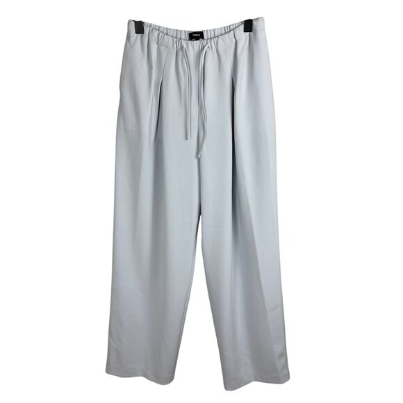THEORY Pleated Drawstring Pants in Pearl Blue Sz 6 - Picture 5 of 7